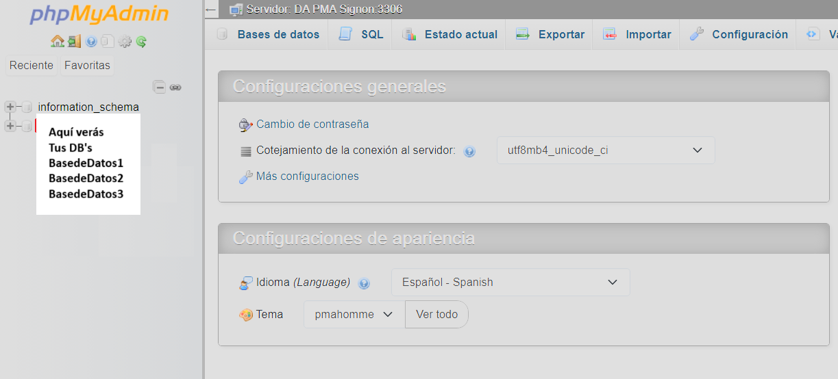 Cómo ingresar a phpMyAdmin en DirectAdmin – PremiumHosting